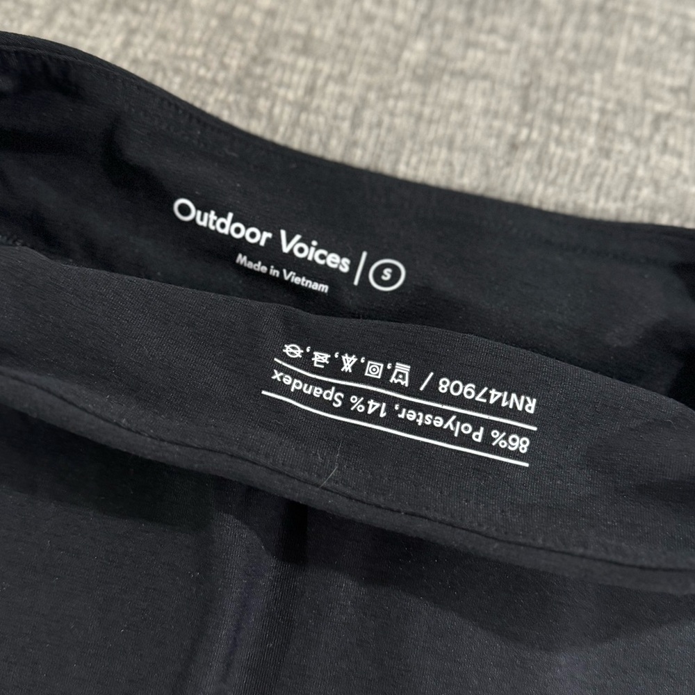 Outdoor Voices Black Skirt